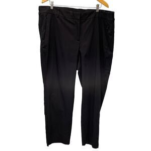 Lane Bryant Black Career Work Pants Zip Pockets Size 24